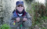 Stefanie with a grayling.