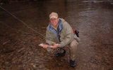 Mike with a grayling.